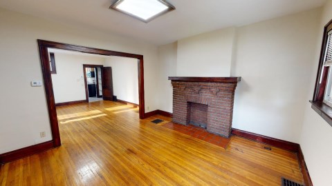 Beautiful living room and hardwood floors!