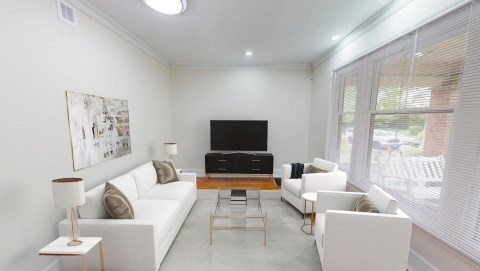 Beautiful living room with tons of natural light!
