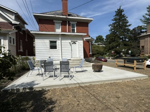Rear patio