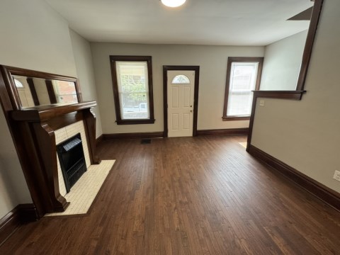 New wood flooring throughout townhouse