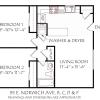 Units B, C, D and F Floor Plan