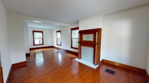Beautiful living room and hardwood floors!