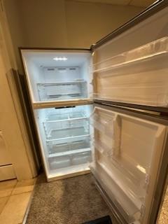 New Stainless Steel Full Sized Refrigerator