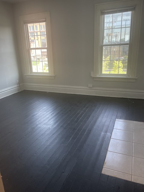 Great wood floors in this bedroom