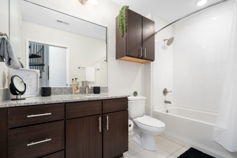 Attached to the bedroom is also a modern & spacious bathroom!