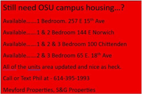 Ad for apartment