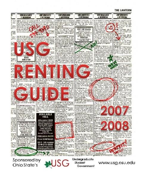 Check out the USG Renter's Guide on our Website http://www.landisproperties.com/OSUCampusRentersGuide.htm