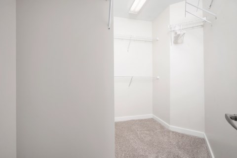 Attached to the bedroom is an extremely spacious walk-in closet!