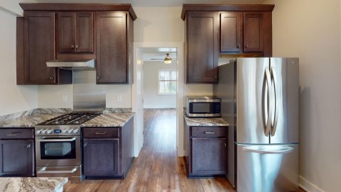 This house is beautiful!  Look at this kitchen!