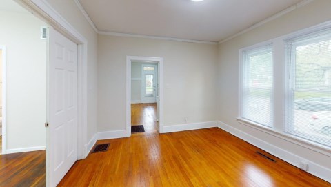 Spacious dining room and living room for entertaining guests!