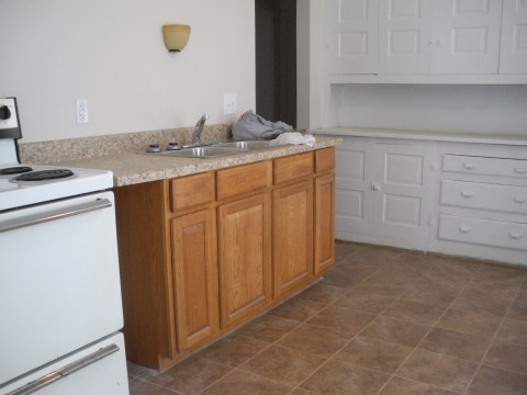 New tile floors in the kitchen