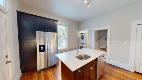 Washer and dryer front load included!