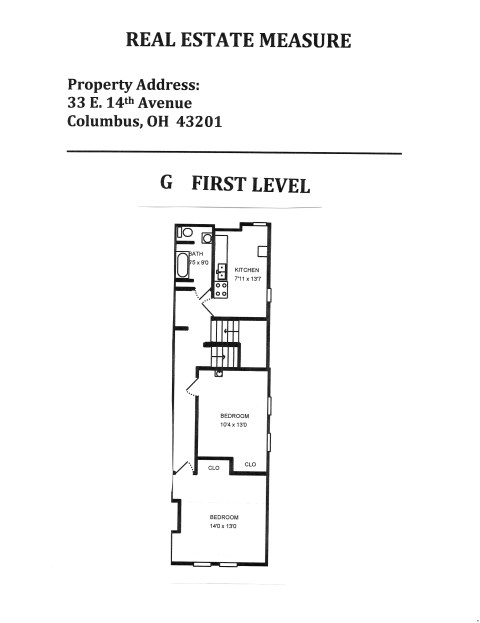 APARTMENT G - FIRST LEVEL