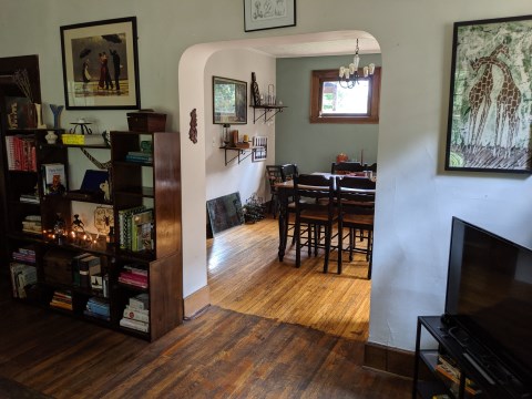 Looking at Dining Room from Living Room