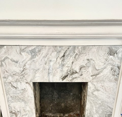 NEW FIREPLACE GRANITE SURROUND