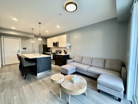 Kitchen and Living Room