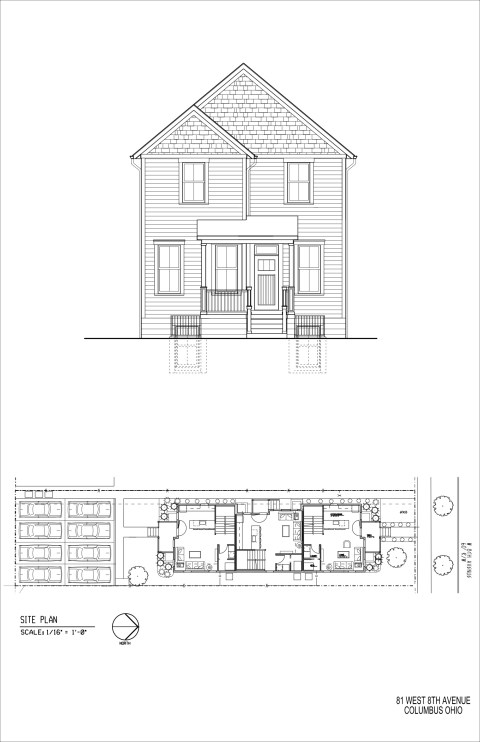 Front of house and layout