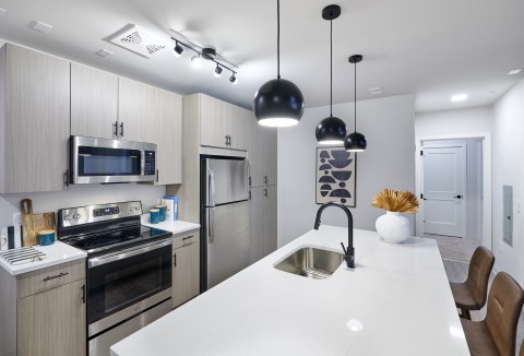 Kitchen with Quartz Countertops